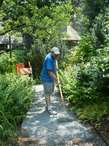 Matt Krapf spreads gravel (2) JWC