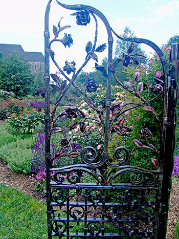 Rose garden gate